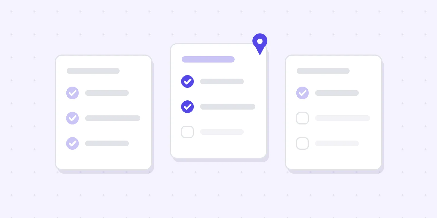 Three short checklists side by side — before the proof leaves, what the customer checks, and before it prints — with the middle one held out to the customer.