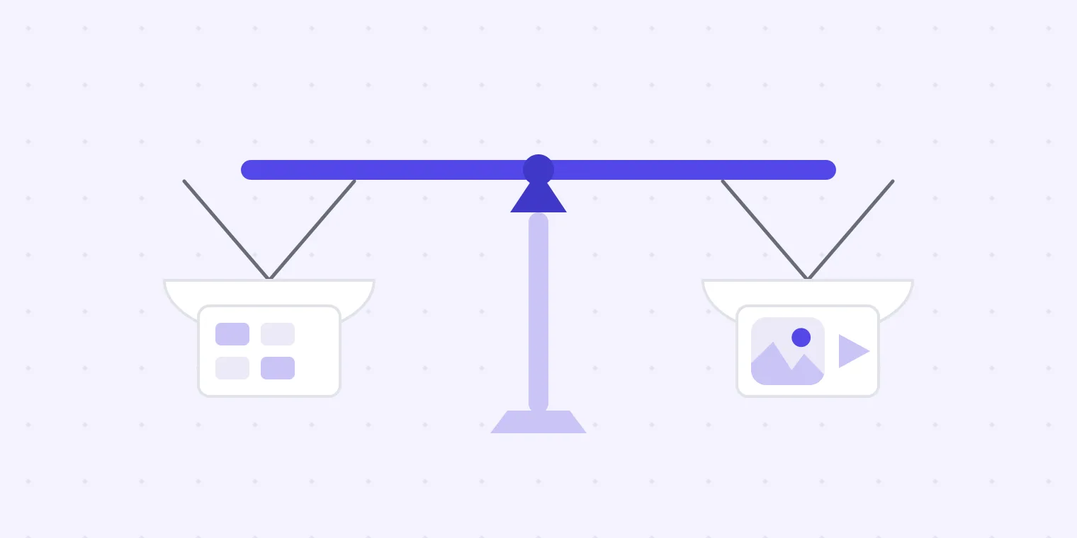 Two capable platforms weighed against each other on a level balance — the choice is shape, not quality.