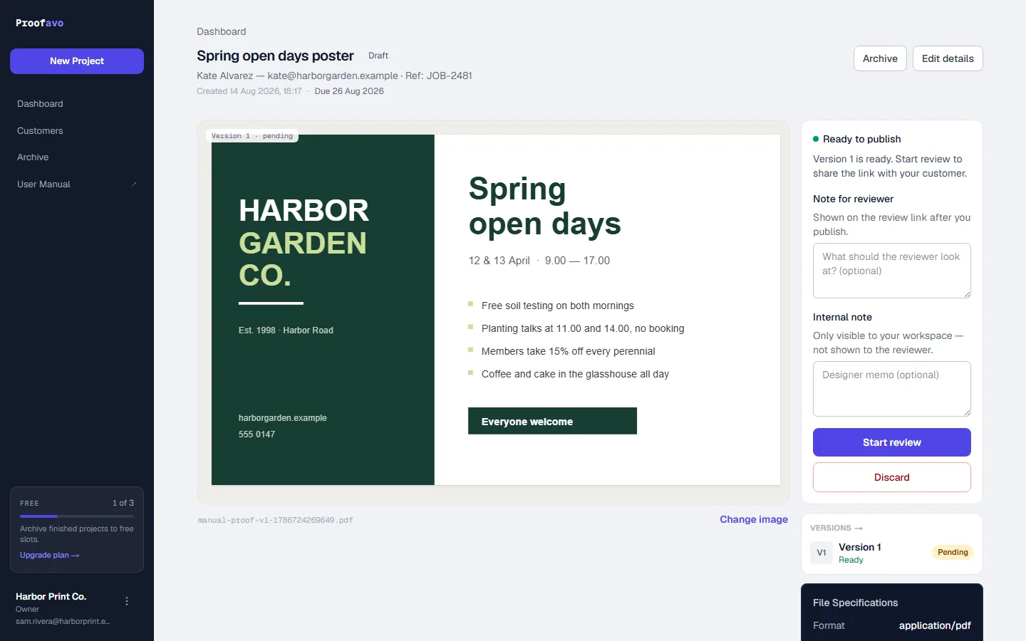 A version ready to publish